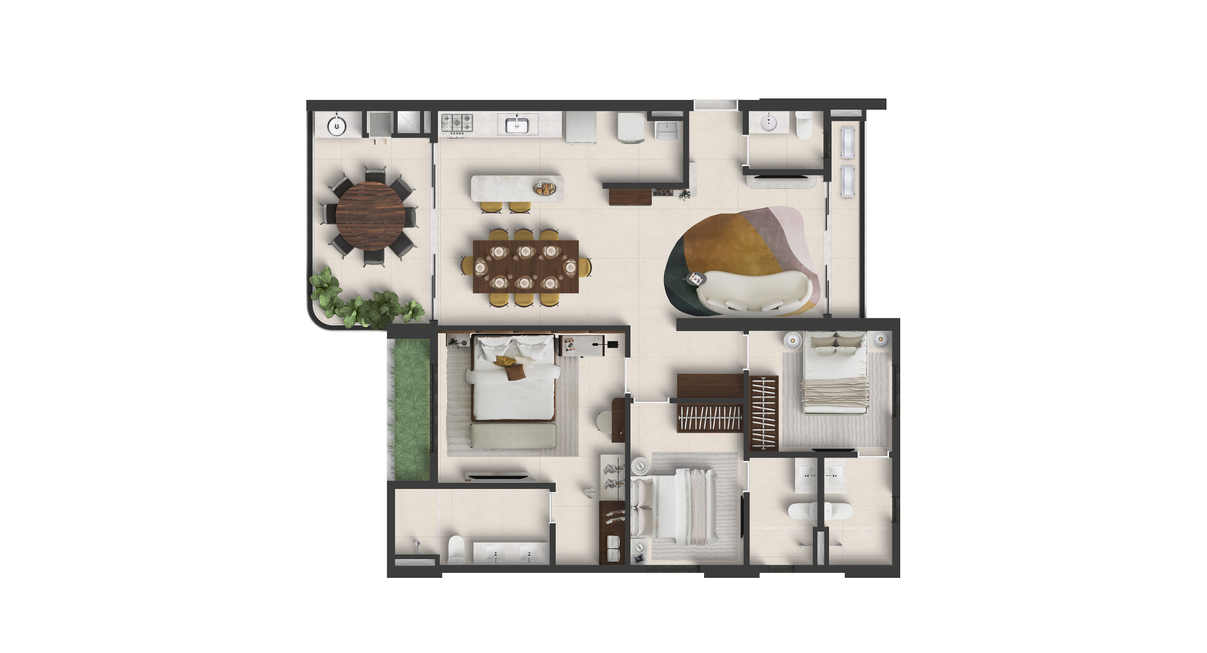 APTO TIPO 01 122,78M²